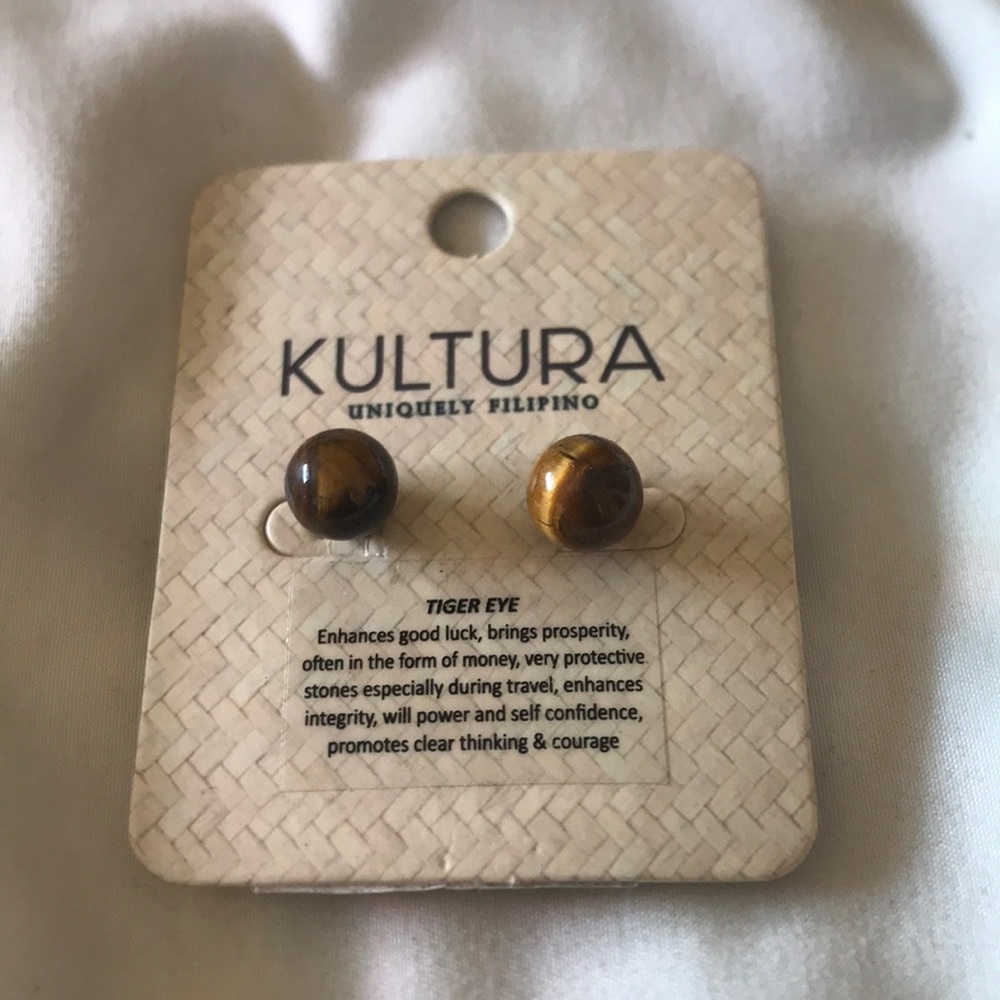 Tigers Eye earrings
